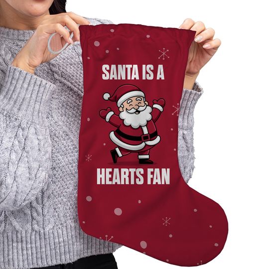 Discover Santa is a Hearts Fan - Stocking