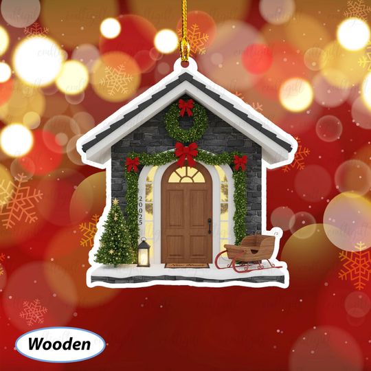Discover First Christmas In New Home Custom Ornament, New Chapter Home Ornament, Housewarming Ornament For Couples, New Home Tree Gifts Idea, MYB833