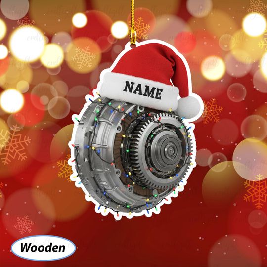 Discover Engineer Christmas Ornament Personalized, Automotive Mechanic Xmas Ornament, Auto Repair Ornament For Mechanics, Engine Holiday Gift, MYB784