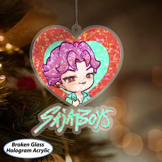 Discover Abby Saja Christmas Ornament 2025, Abby Hawaii Demon Kpop Ornament, Kpop Boy Group Xmas Decor, Idols Movie Holiday Festive Gift For Her Him