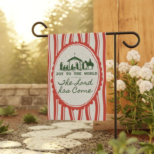 Discover Christian Christmas Garden Flag: Bible Verse Holiday Decor