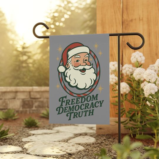 Discover FDT Christmas Garden Flag | Subtle FDT Seasonal Christmas Yard Flag | Anti Trump Christmas Yard Sign