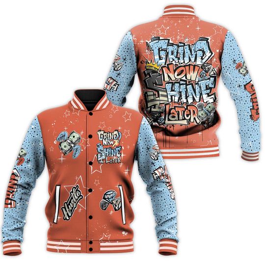 Dunkare Printed Varsity Jacket To Match DJ Khaled Crimson Bliss 5s