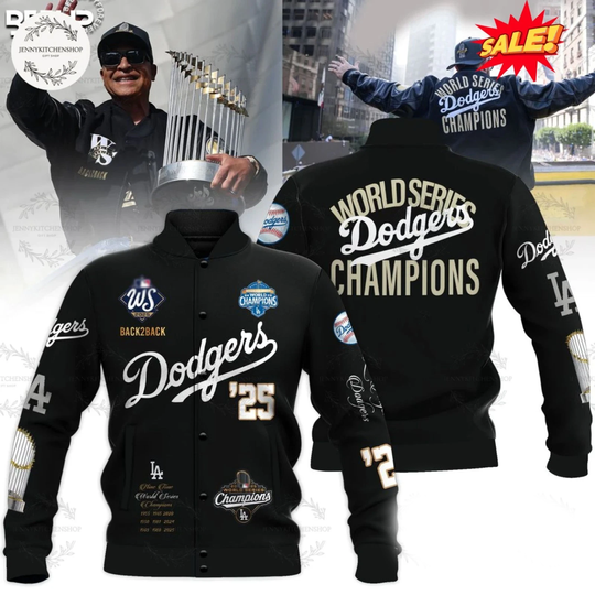 Los Angeles Dodgers 2025 World Series Champions Baseball Jacket