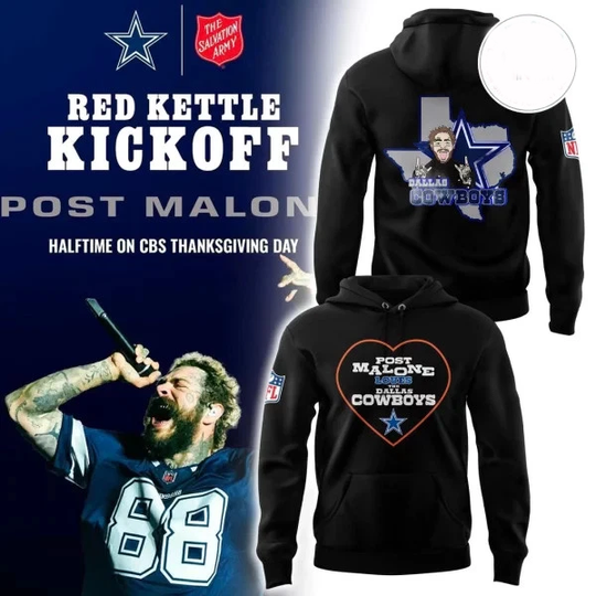 Cowboys x Post Malone Inspired Special Edition Unisex Hoodie 3D