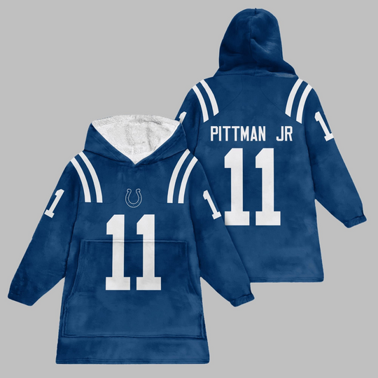 Discover 2025 Pittman Jr 11 Indianapolis Blanket Hoodie