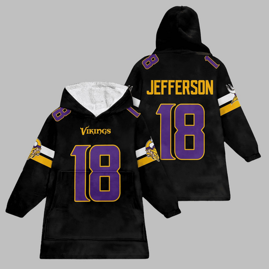 Discover 2025 Jefferson 18 Minnesota Football Blanket Hoodie
