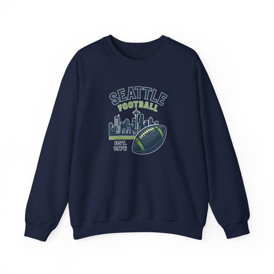 Discover Seattle Seahawks Sweatshirt | football Crewneck Game Day Fan Gear | Unisex Football Gift