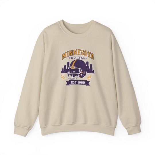 Minnesota Vikings Crewneck Sweatshirt, Football Season Apparel