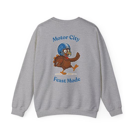 Detroit Lions Thanksgiving Turkey Sweatshirt: football Football Fan Apparel