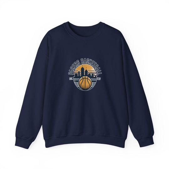 Discover Indiana Pacers Basketball Sweatshirt: NBA Team Logo Crewneck