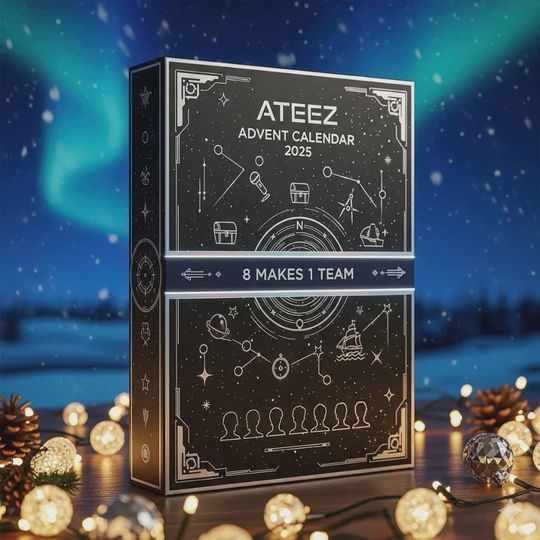 Discover ATEEZ Advent Calendar 2025 | 8 Makes 1 Team K-Pop Countdown Gift | 24 Mini Collectible Figures Ornaments