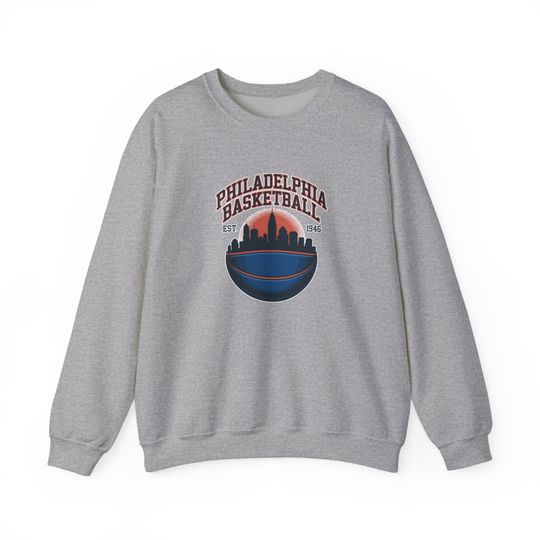 Discover Cozy Unisex Philadelphia 76ers Sweatshirt - Gift for Basketball Enthusiasts | NBA Fan Gear