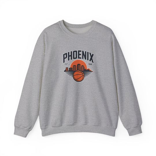 Discover Phoenix Suns Sweatshirt: Vintage Style NBA Basketball Crewneck