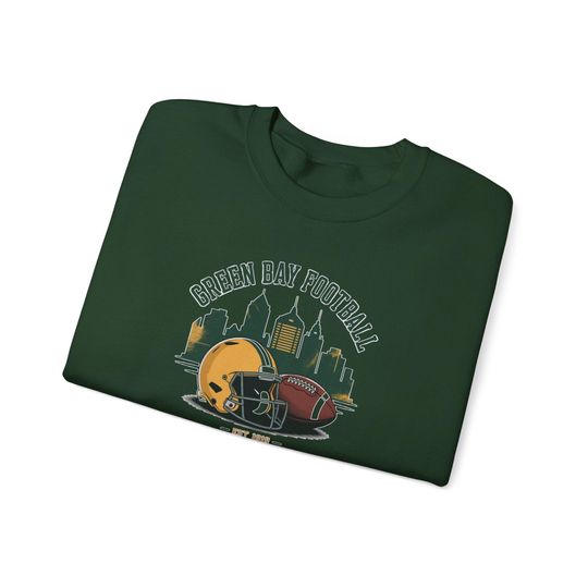 Green Bay Packers Sweatshirt, Unisex Football Team Apparel