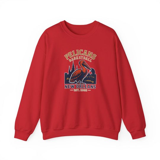 Discover New Orleans Pelicans Sweatshirt: Unisex Crewneck, Sports Fan Apparel