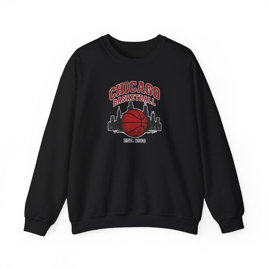 Chicago Bulls Crewneck Sweatshirt: Unisex Basketball Sportswear