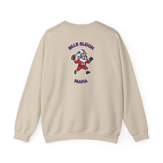 Buffalo Bills Christmas Sweatshirt, Festive Football Crewneck