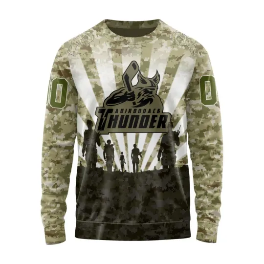 Discover Personalized Adirondack Thunder Men's Hockey Jersey Military Camo