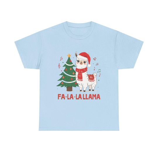 Discover Christmas Llama Tee: Festive Holiday Unisex Cotton Top