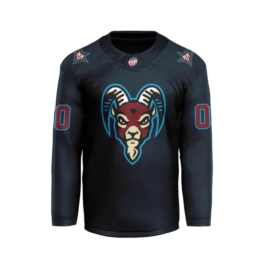 Discover Personalized New Mexico Goatheads Navy Men's Hockey Jersey Shirt