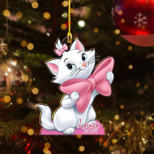 The Aristocats Christmas Ornament, Marie Aristocats Ornament, Berlioz Toulouse Marie Christmas Lights, Disneyworld Ornament, Cat Lover Gifts