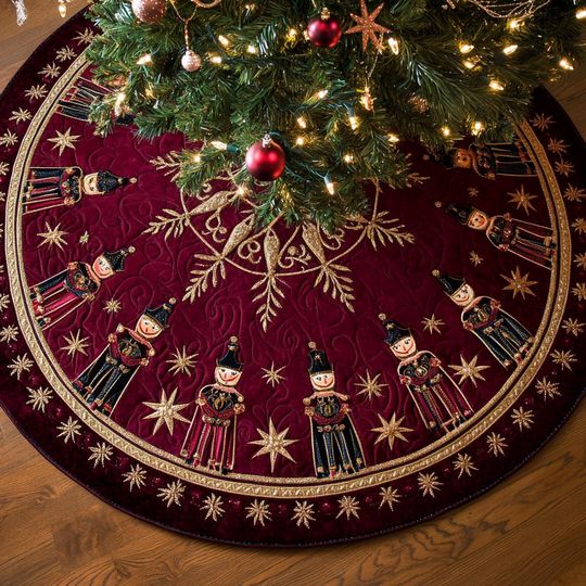 Discover The Nutcracker Christmas Tree Cover, House Warming Gift, Nutcracker Christmas Tree Skirt, Christmas Tree Home Decor, Christmas Decorations