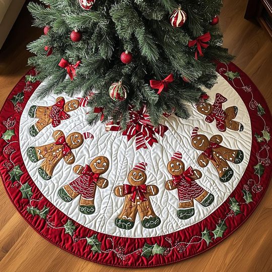 Discover Candy Cane Ginger Tree Cover, House Warming Gift, Gingerbread Christmas Tree Skirt, Christmas Tree Home Decor, Christmas Decorations