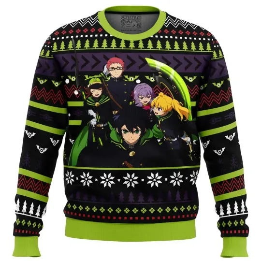 Discover Christmas Demon Army Seraph of the End Ugly Christmas Sweater