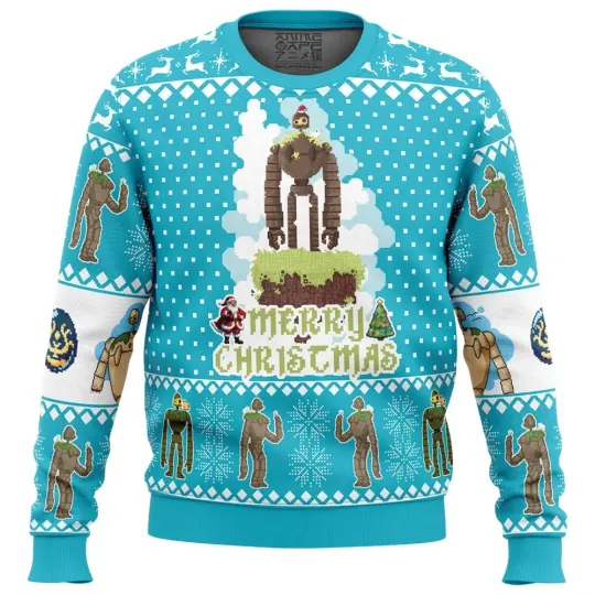 Discover Merry Christmas Castle in the Sky Ugly Christmas Sweater