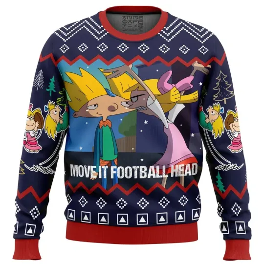 Discover Move It Football Head Hey Arnold! Ugly Christmas Sweater