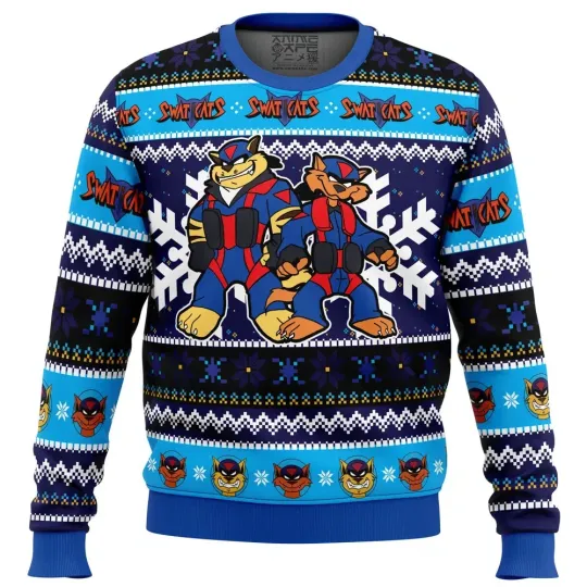 Discover The Radical Squadron Swat Kats Ugly Christmas Sweater