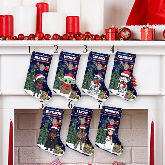 Discover Personalized Star Wars Christmas Stocking, Cartoon Movie Christmas Stockings, Merry Sithmas, Stockings Family Christmas Gift