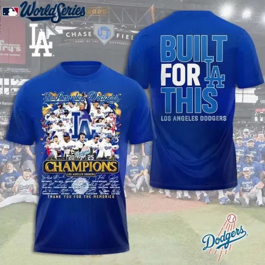 Discover L.A. Dodgers 2025 World Series Champions Thank You For Memories Signatures
