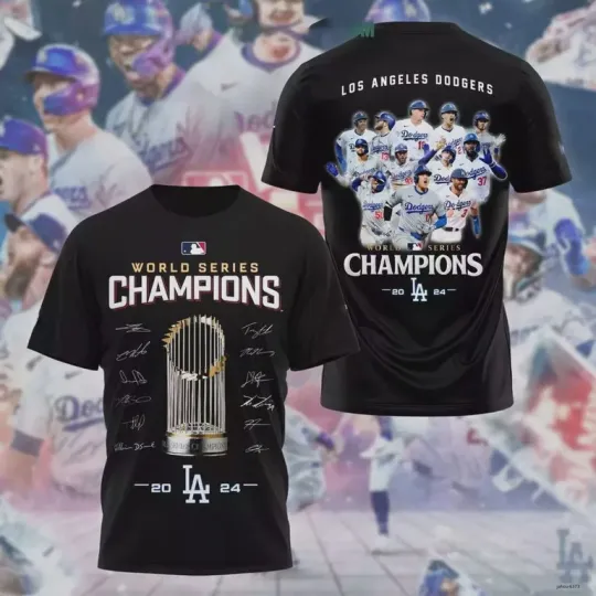Discover L.A. D0dgers Champions World Series Signature shirt