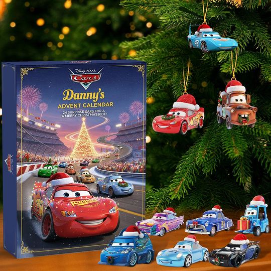 Discover Christmas Car Advent Calendar 2025, Car Lovers Gift, Holiday Vehicle Countdown Box, 24 Mini Ornament.