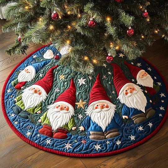 Discover Christmas Gnomes Tree Skirt, Gnomes Christmas Tree Cover, Christmas Tree Home Decor, Christmas Decorations, House Warming Gift