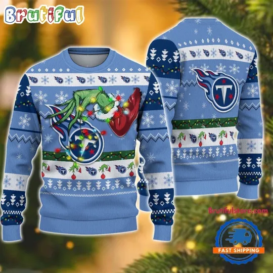Discover Tennessee Titans Inspired Ugly Christmas Sweater  Funny Football Fan Design