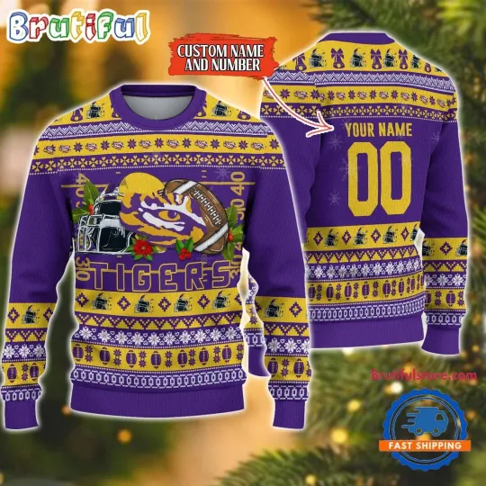 Discover Tigers Inspired Football Fan Ugly Christmas Sweater