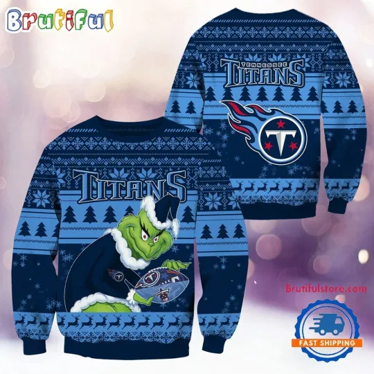 Discover tennessee Titans Fan Made Ugly Christmas Sweater