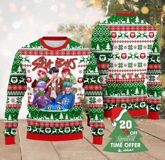 Discover Saja Boys Huntrix Ugly Sweater, Christmas Season Kpop Movie Ugly Christmas S-5XL