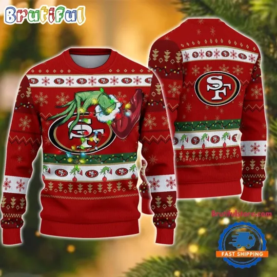 San Francisco 49ers Inspired Ugly Christmas Sweater