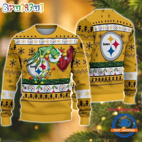 Discover Pittsburgh Steeler Fan Made Ugly Christmas Sweater