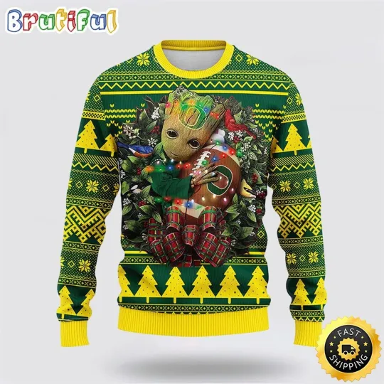 Oreg ducks Inspired Ugly Sweater  Groot Christmas Fan Holiday Design