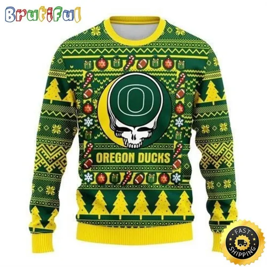 Discover Oreg ducks Inspired Ugly Christmas Sweater The Intelligence Of The Skull Unise