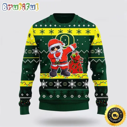 Discover Oreg ducks Inspired Dabbing Ugly Christmas Sweater Santa Snowman Fan Holiday