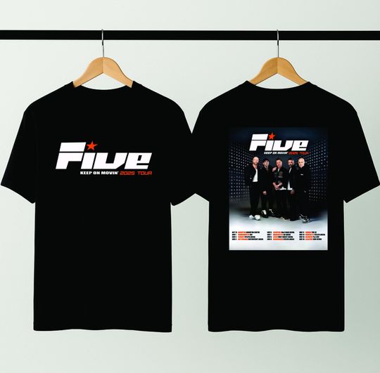 Discover Five Band Tour 2025 T-Shirt, Music Lover Graphic Tee