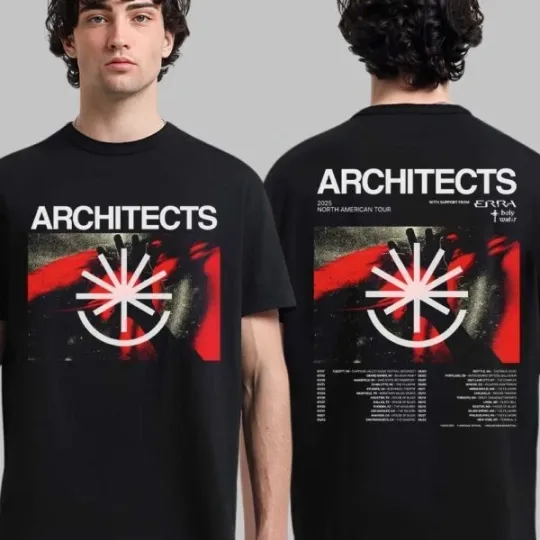 Discover Architects 2025 North American Tour Concert T-Shirt