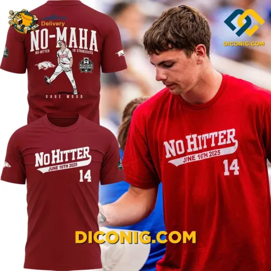 Discover NCAA Arkansas Razorb@cks Gage Wood World Series Tee