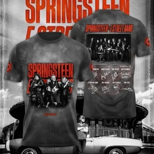 Bruce Springsteen 3D Tour 2025 The Last Show Tour 2025 Unisex T-Shirt